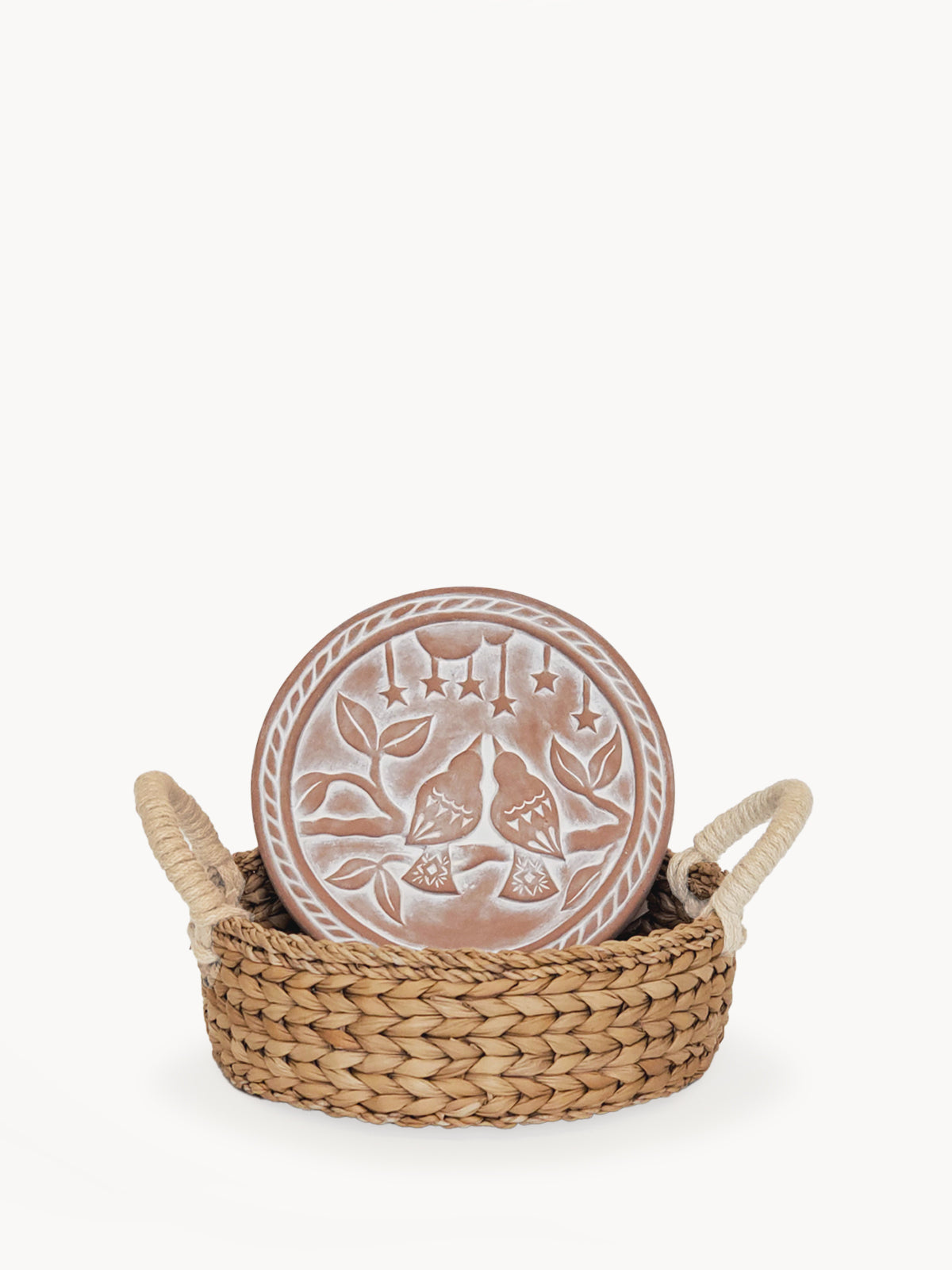 Calentador de pan y cesta - Lovebirds Round