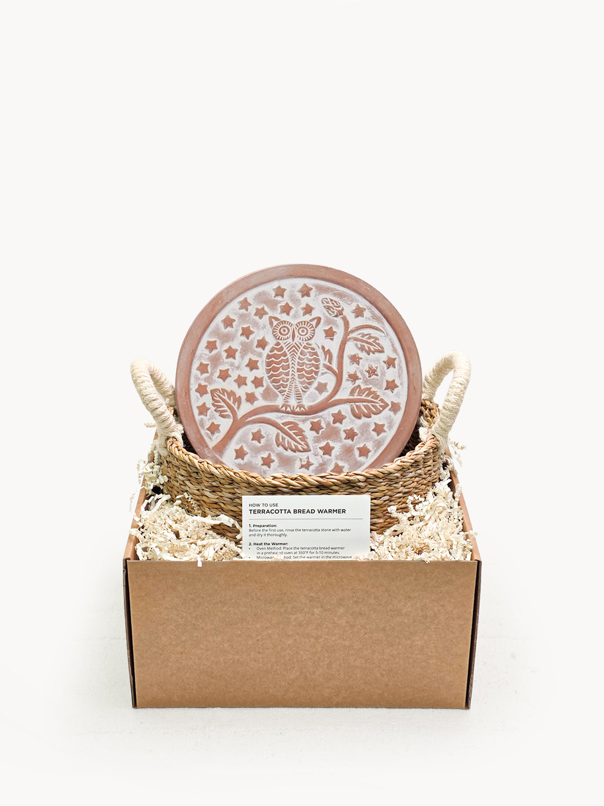 Bread Warmer & Basket - Owl Round