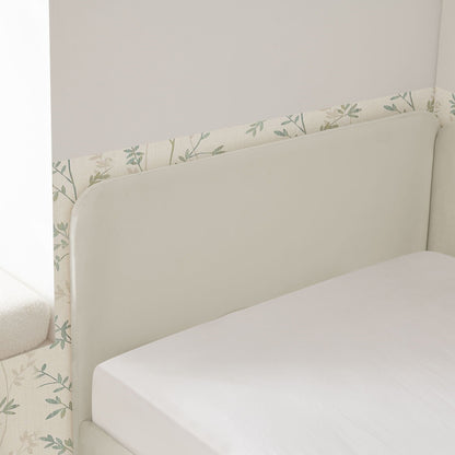 Upholstered Platform Sofa Bed with Drawers