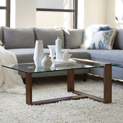 Bristow Rectangular Table With Glass Top