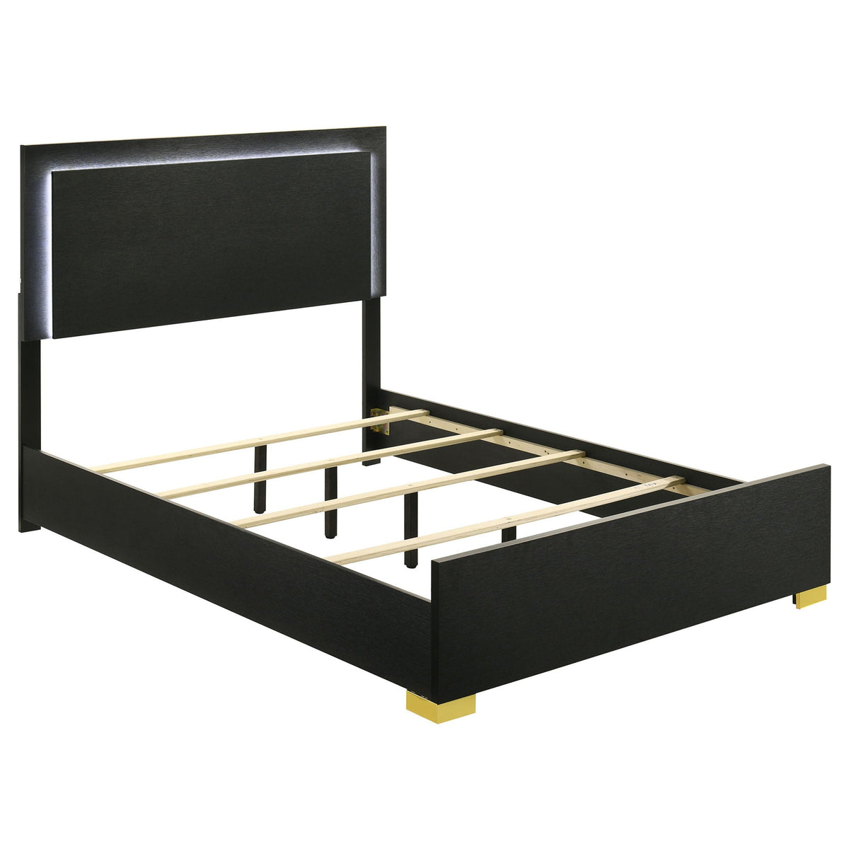 Jeremiah Modern Bedroom Set and Led Headboard