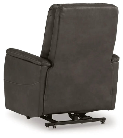 Strawbill Power Lift Recliner dark brown faux-leather lift chair by Unique Piece Furniture on Tampa Home & Garden Store