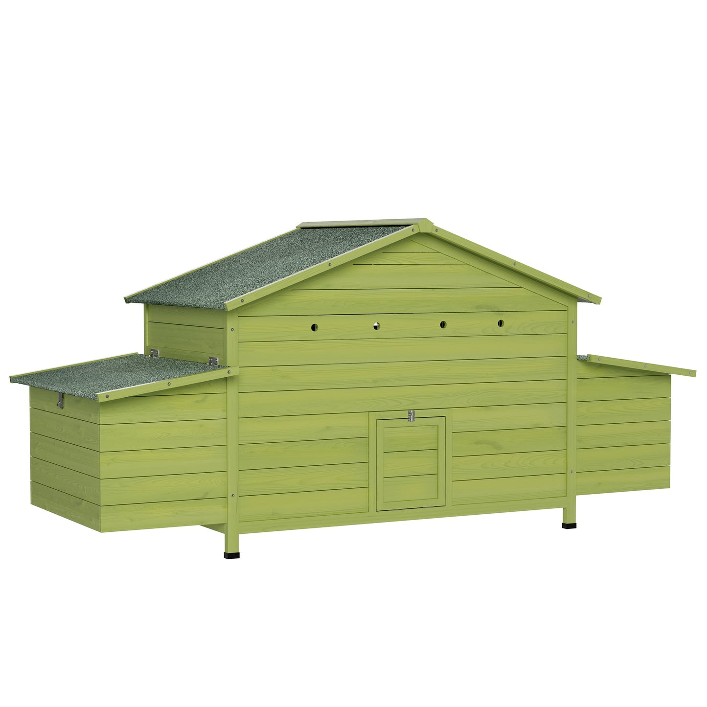 Wooden Chicken Coop with Nesting Boxes and Perch