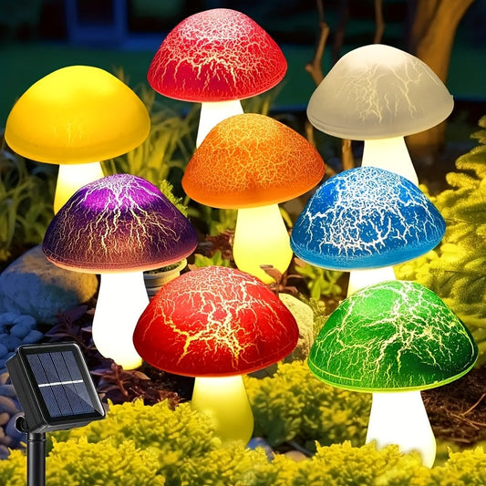 Solar Mushroom Garden Lights Outdoor, 6 LED Decorative Landscape Lights IP65 Waterproof - Tampa Home & Garden Store