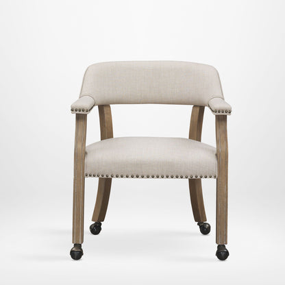 Monroe Beige Dining Chair and Thick Foam Seat