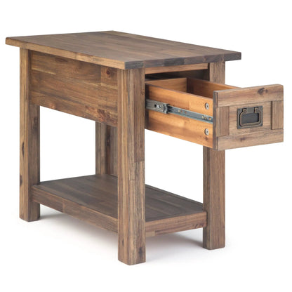 Monroe Handcrafted Side Table and the Acacia Wood