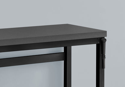 Adjustable Standing Computer Desk HouseOfZazla with black frame and textured grey top on Tampa Home & Garden Store