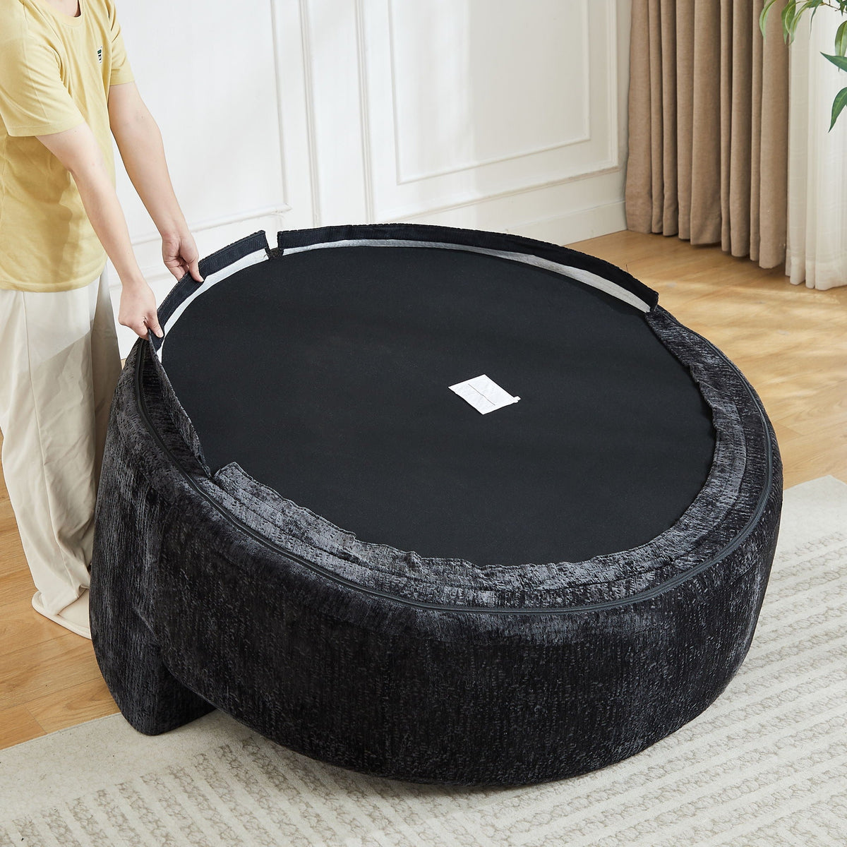 Modern Single Sofa and Swivel Sleeper Chair