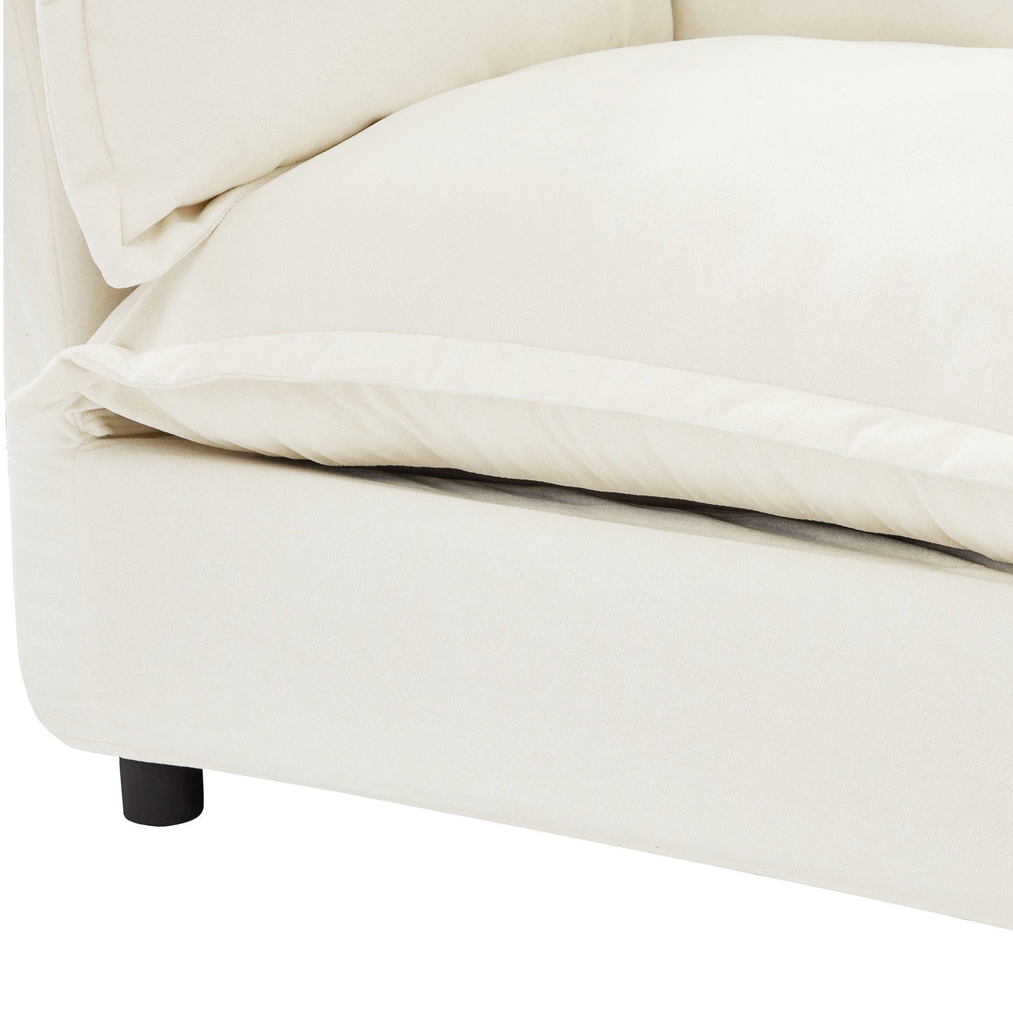 Modern Fabric Armchair with a Movable Ottoman