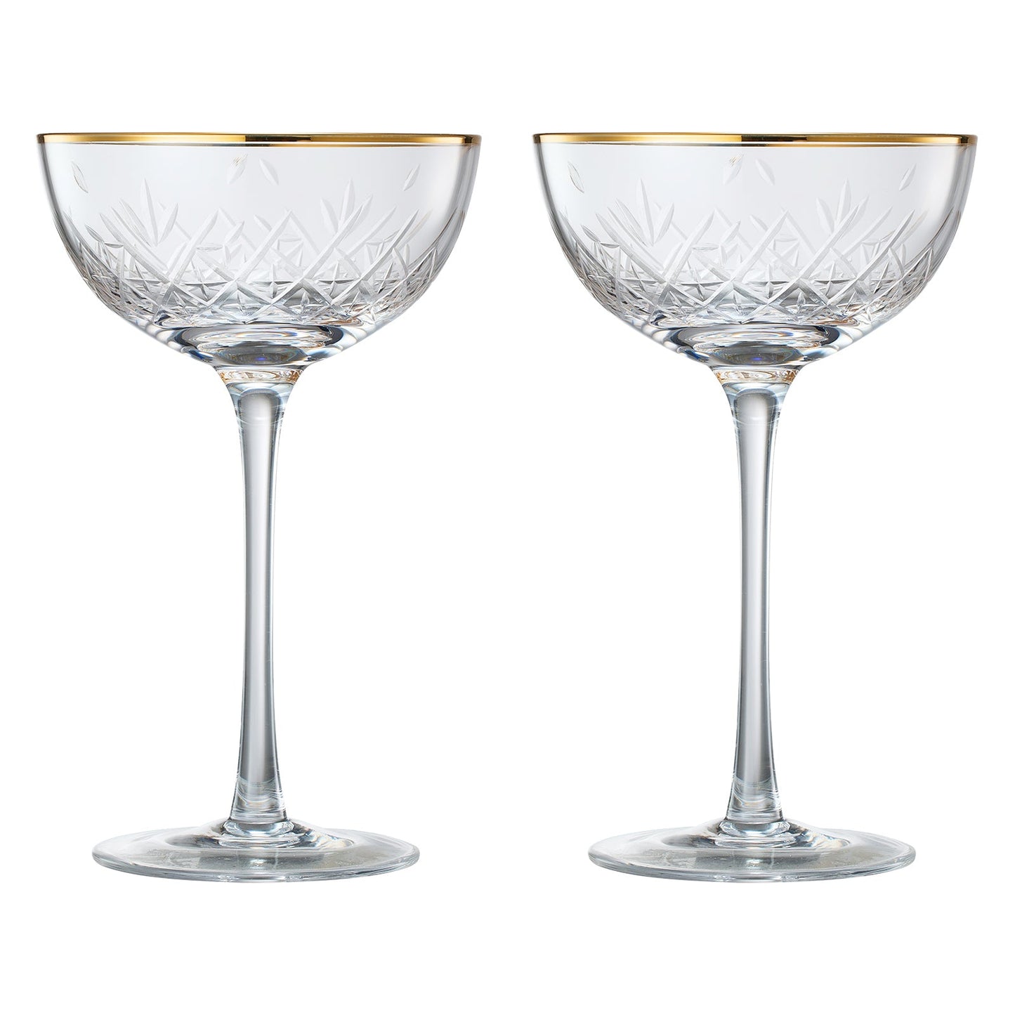 Basilica Champagne Coupe Glassware Set of Two