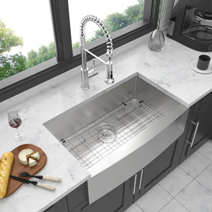 16 Gauge Stainless Steel Apron Front Kitchen Sink