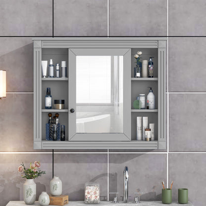 Wall Mounted Bathroom Storage Cabinet and Mirror