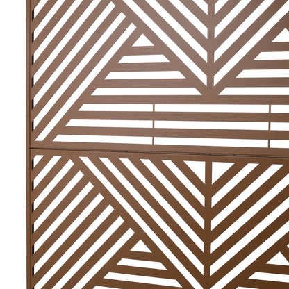 Freestanding Metal Privacy Screen and Stand