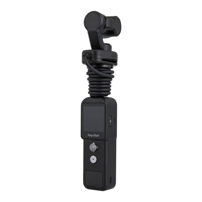 Pocket2S pocket gimbal with FeiyuTech magnetic camera mount, black, coiled handle, 4K stabilizer on Tampa Home & Garden Store