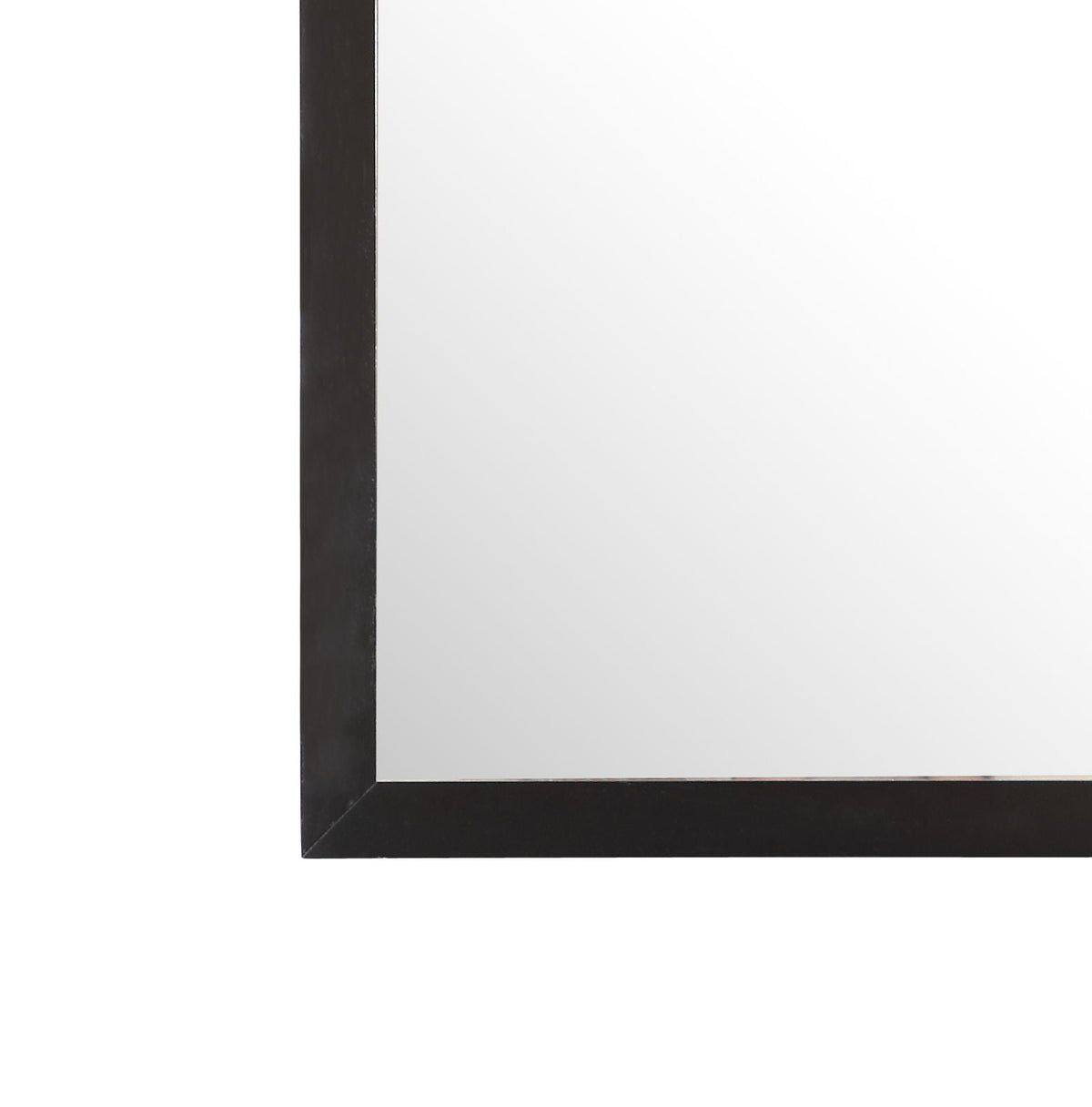 HouseOfZazla Burlington modern wall mirror with dark black wood frame on Tampa Home & Garden Store
