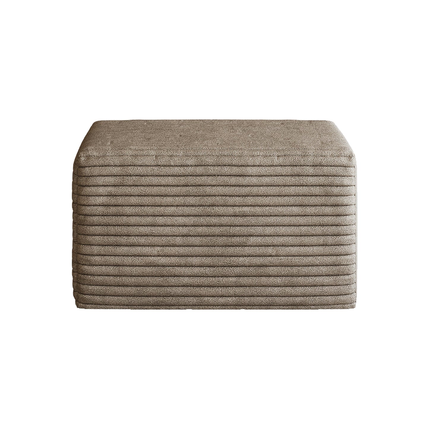 Plush Corduroy Sofa Ottoman and No Assembly