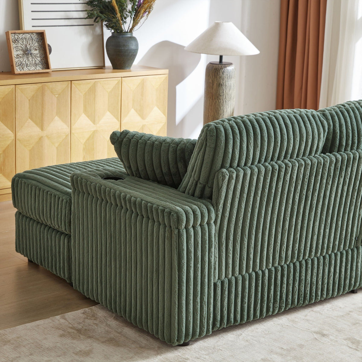 3 Seater Sofa With 2 Ottomans and Storage
