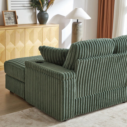 3 Seater Sofa With 2 Ottomans and Storage