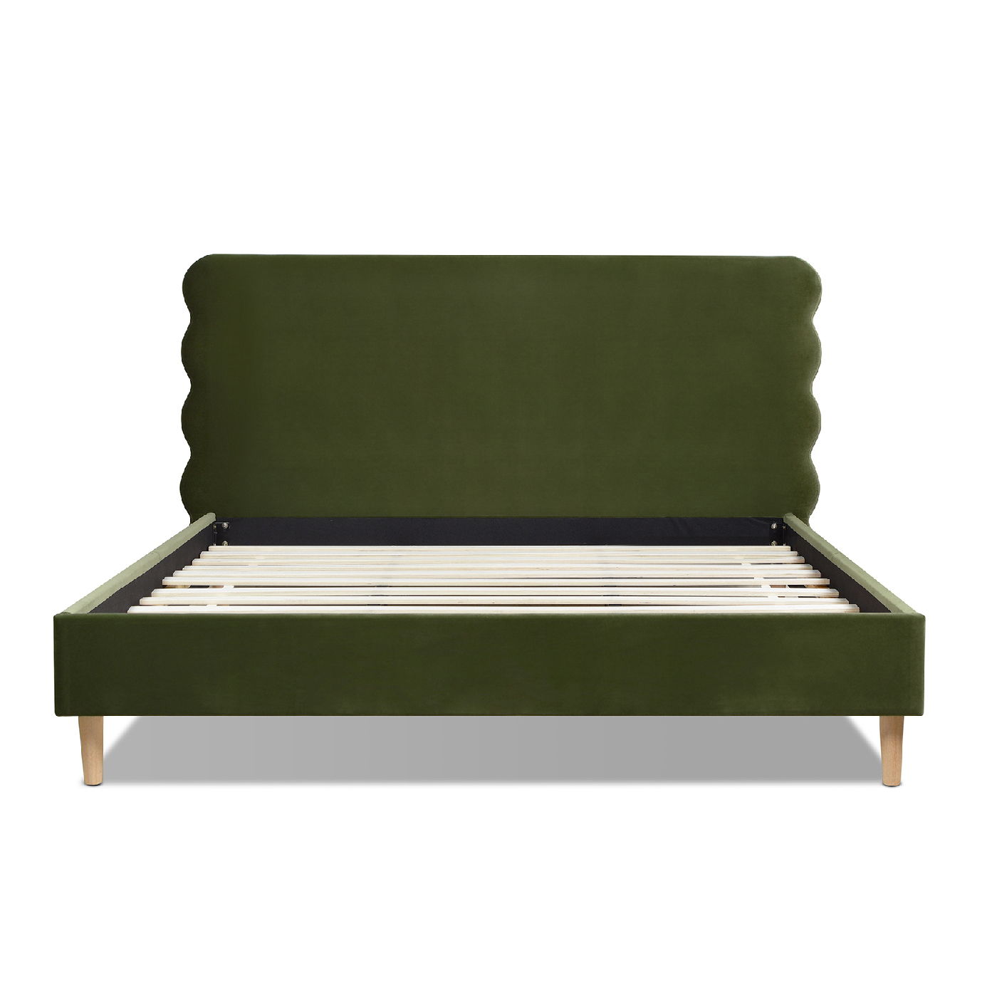 Stockholm Wavy Headboard and Platform Bed