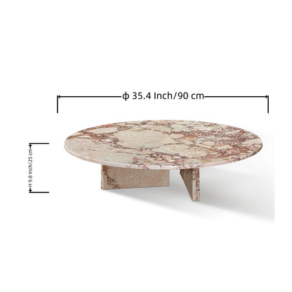 Luxury Marble Coffee Table With Unique Veining