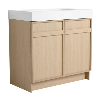 Freestanding Bathroom Vanity with Resin Sink