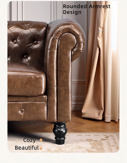 Elegant Tufted Sofa and Luxurious Comfort