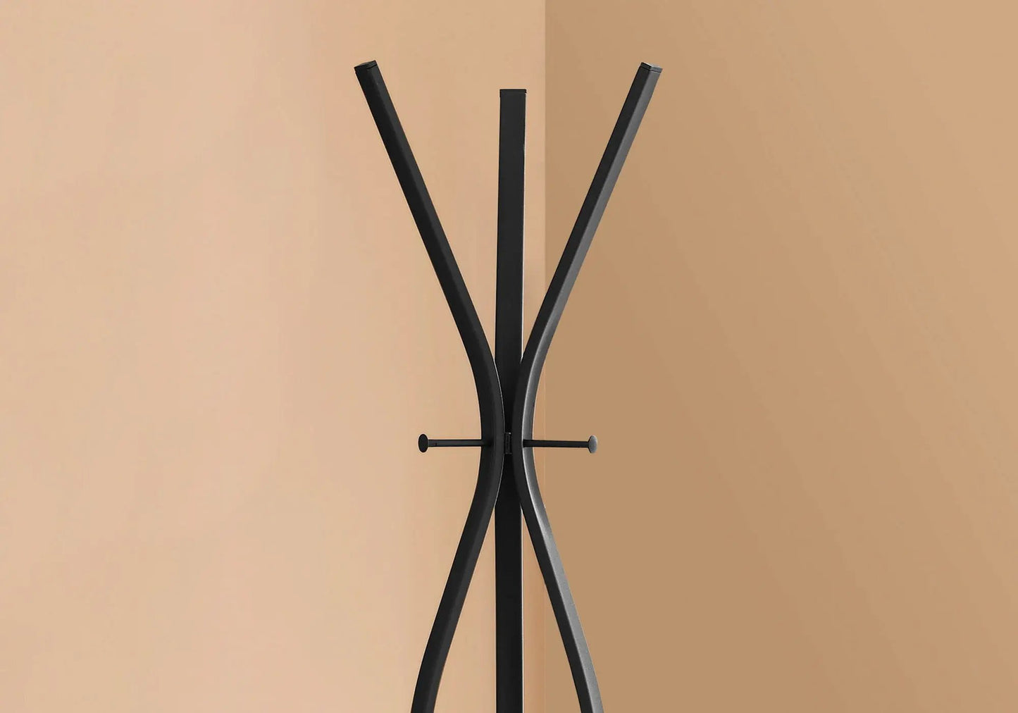 Free Standing Coat Rack 3 Hooks in black metal for entryway Unique Piece Furniture on Tampa Home & Garden Store
