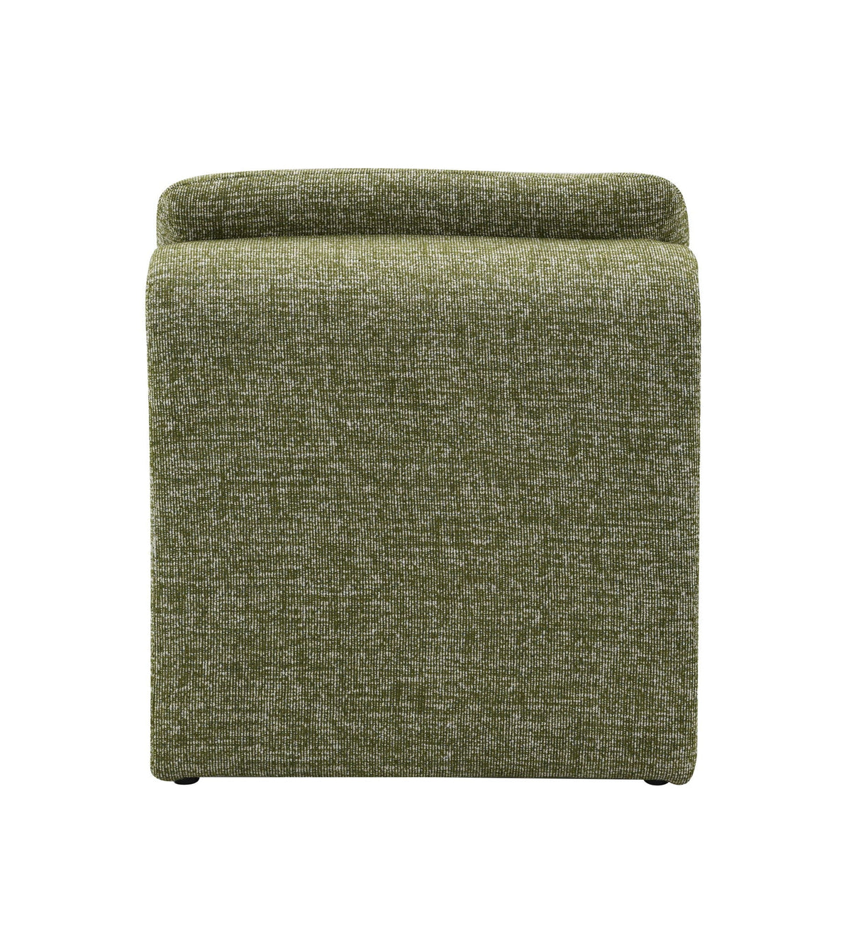 Curved Shape Accent Chair premium green tweed upholstery by HouseOfZazla on Tampa Home & Garden Store