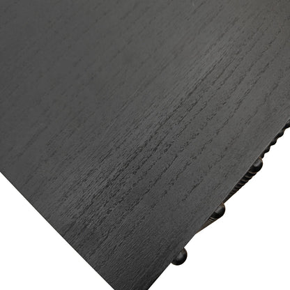 Modern black wood storage cabinet decorative door HouseOfZazla furniture wood grain on Tampa Home & Garden Store