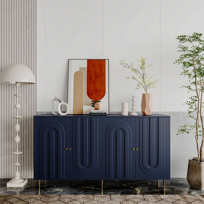 Modern Lacquered Four Door Sideboard for Home
