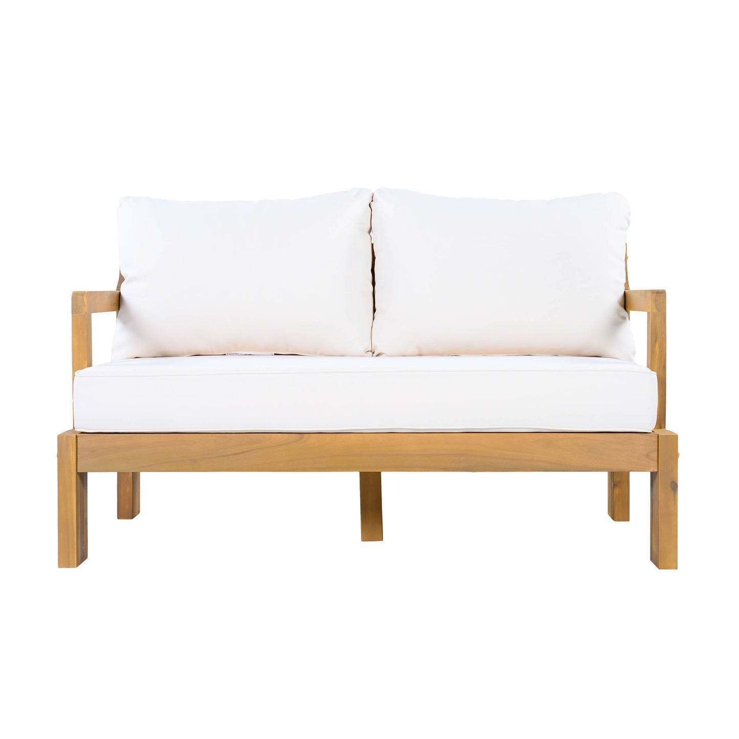 Outdoor 4-Seater Acacia Wood Patio Set for Home