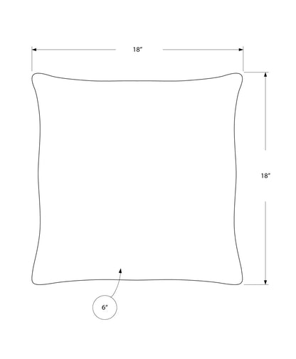 Square Pillow with Included Insert Hypoallergenic