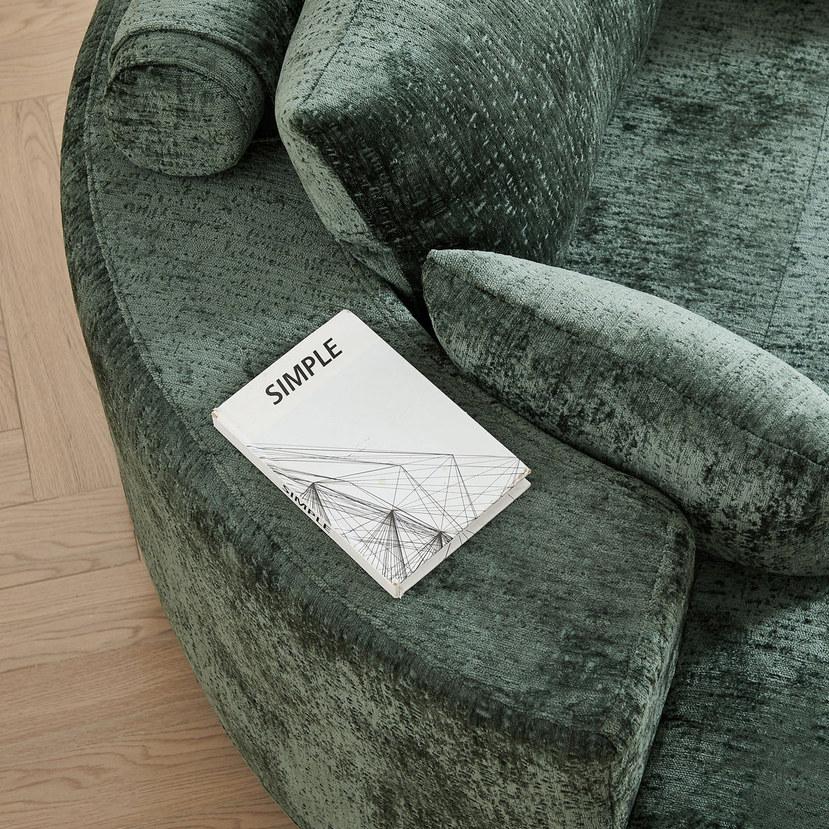 Modern Single Sofa and Swivel Sleeper Chair