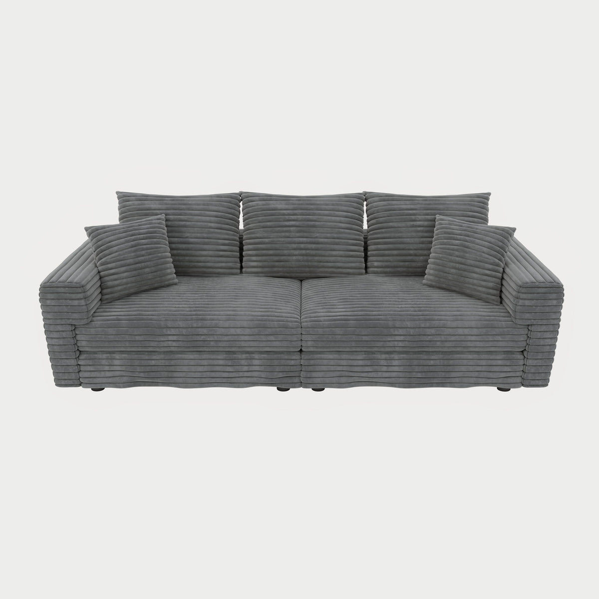 Convertible Sofa With Deep Seat and Pillows