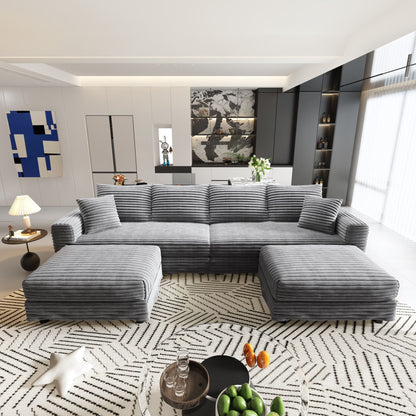 Modern Deep Seat Upholstered Sofa and Couch