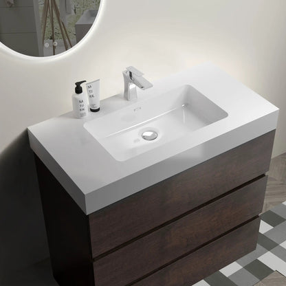 Alice Bathroom Vanity with Large Storage and Sink