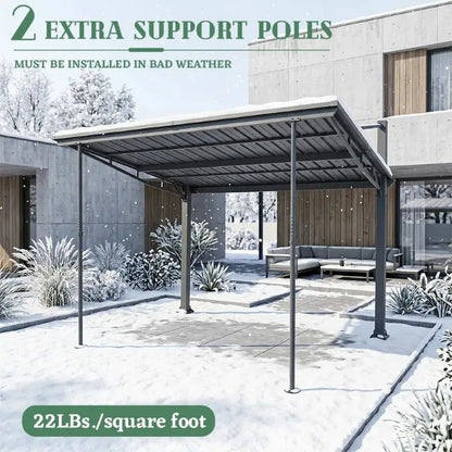 Outdoor Gazebo and 10x10 Galvanized Metal Roof