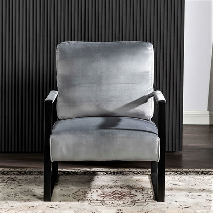 Mid Century Modern Chair With a Metal Frame