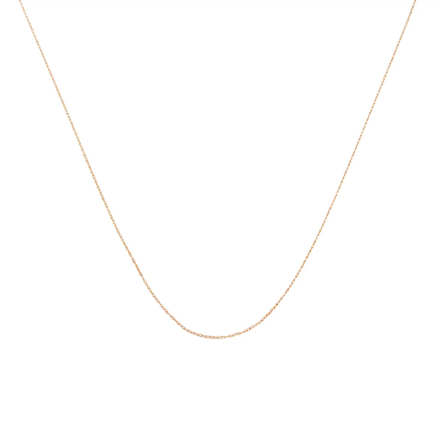 10K yellow gold 0.5mm slim unisex rope chain necklace 18 inch by Bids.com on Tampa Home & Garden Store