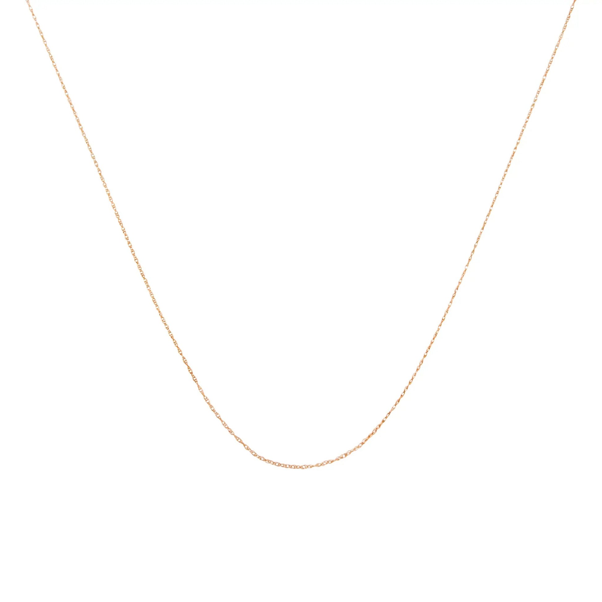 10K yellow gold 0.5mm slim unisex rope chain necklace 18 inch by Bids.com on Tampa Home & Garden Store
