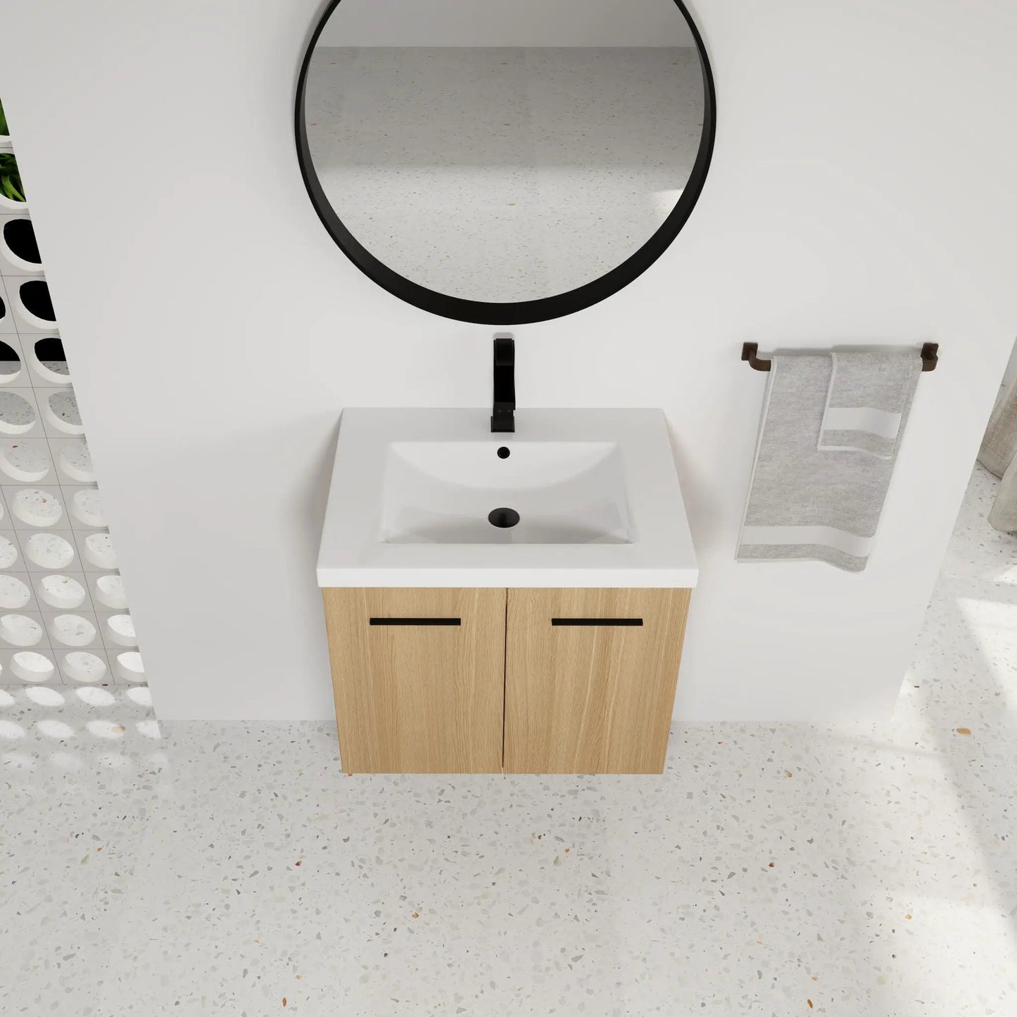 Floating Bathroom Vanity with Sink Wall Mounted