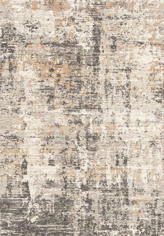 Jewel Abstract Area Rug by HouseOfZazla in beige gray with tan accents, durable polyester on Tampa Home & Garden Store