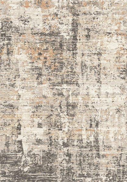 Jewel Abstract Area Rug by HouseOfZazla in beige gray with tan accents, durable polyester on Tampa Home & Garden Store
