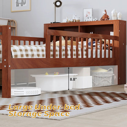 Bed With Headboard Storage and Under Bed Drawers