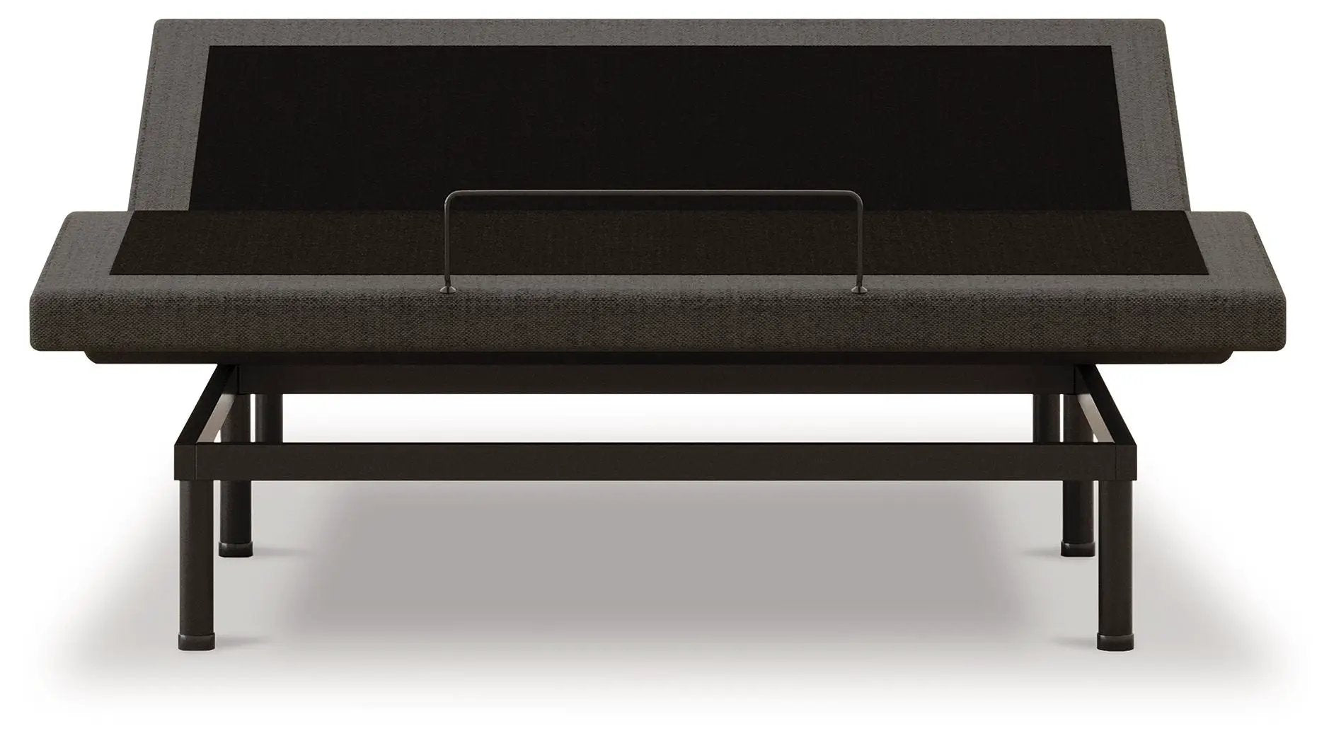 Comfort Premier Adj Base with dark gray fabric upholstery and metal frame on Tampa Home & Garden Store