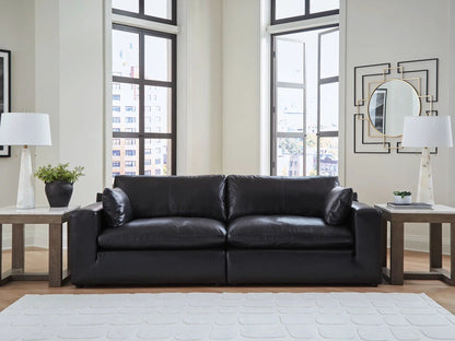 Emilia Sectional Sofa with Leather Accents