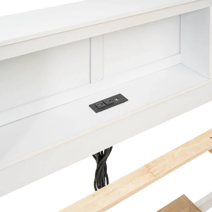 Platform Bed With Storage Headboard and USB
