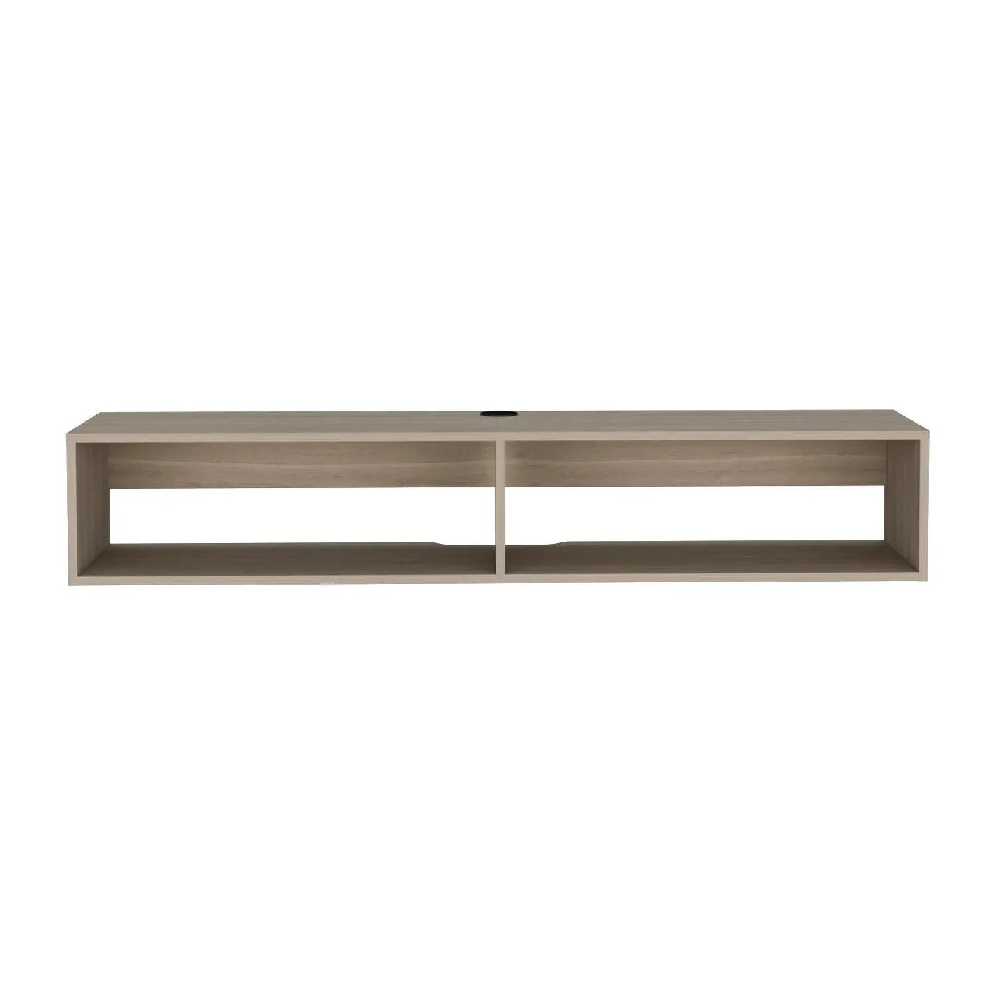 Moore Floating TV Stand light oak with open bays and cable hole by Unique Piece Furniture on Tampa Home & Garden Store