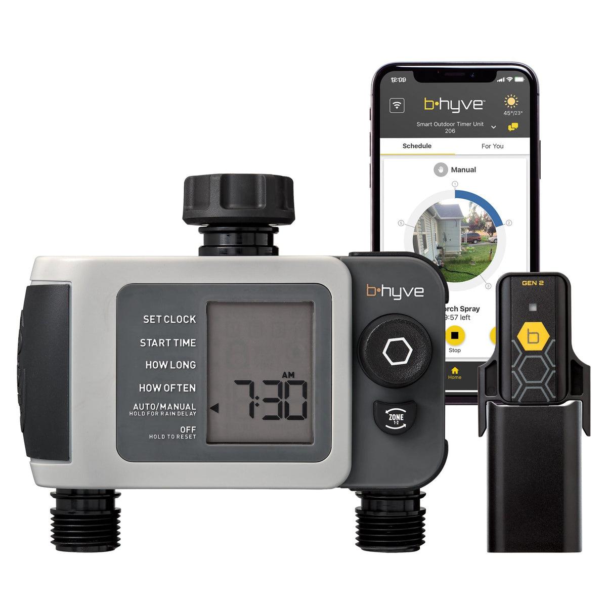 Orbit Irrigation b-hyve XD Bluetooth hose and faucet timer with hub, sprinkler control device on Tampa Home & Garden Store