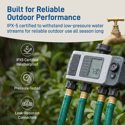 B-hyve XD Bluetooth 4-Outlet Hose Timer by Orbit Irrigation IPX5 weatherproof connectors on Tampa Home & Garden Store